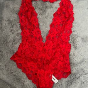 Red adore me lingerie